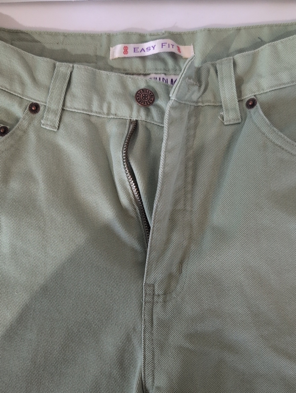 Bill Blass Easy Fit Light Sage Green Pants, Sz 8 Petite